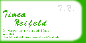timea neifeld business card
